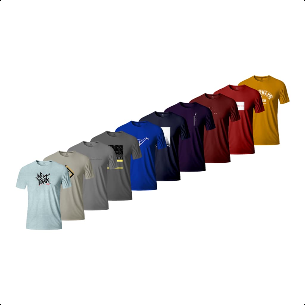 Kit 10 Camisetas Masculinas P ao GG Leves Defeitos