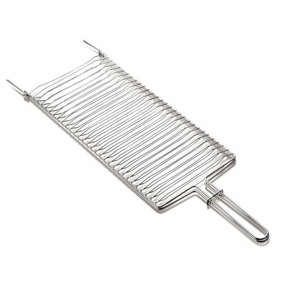 Grelha de Peixe 70x20 cm Grande Premium Abaulada Assar peixe com perfeição para churrasco