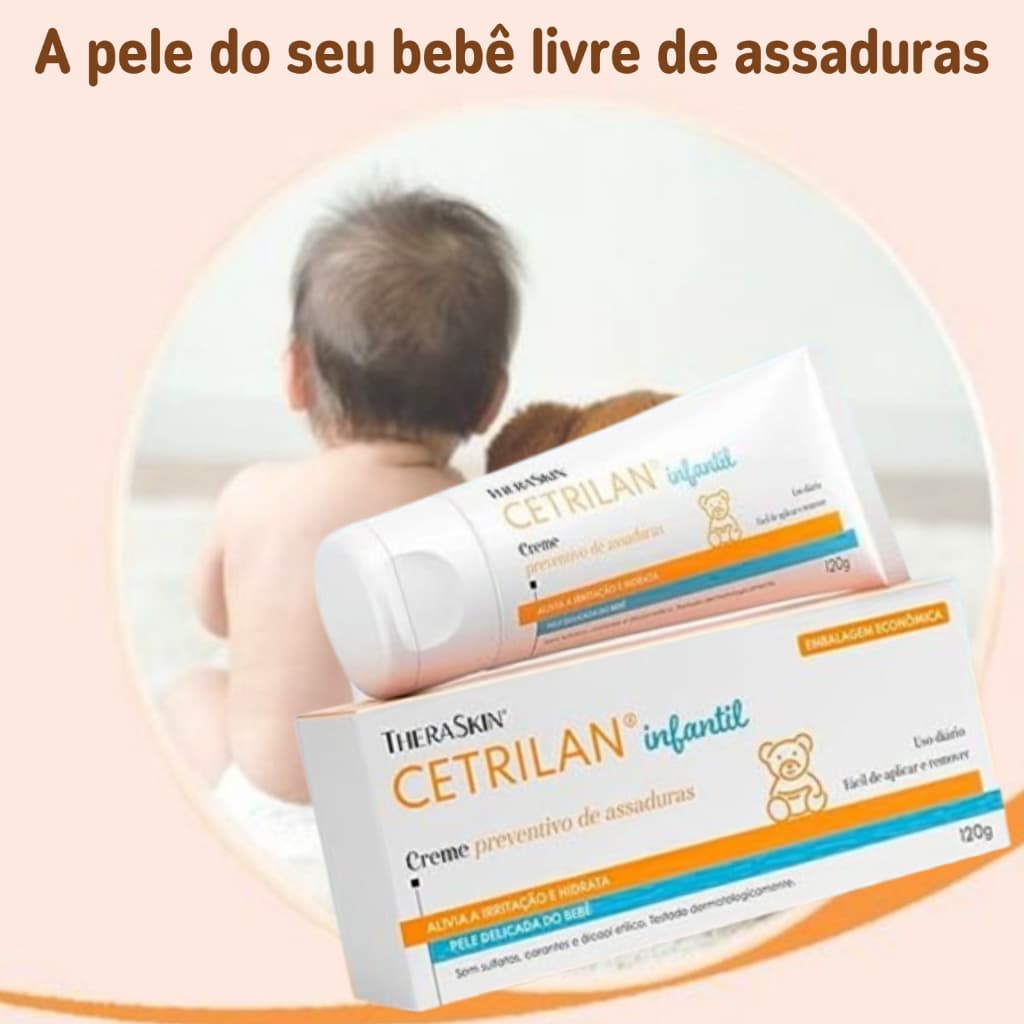 Cetrilan Creme 120g Para Prevenção de Assaduras