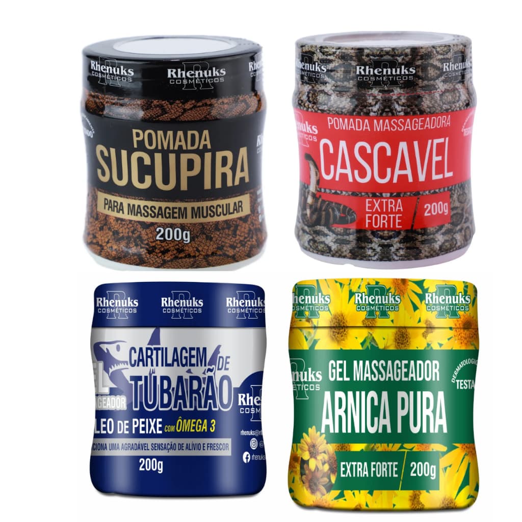 Kit Arnica/ Cascavel/ Tubarão/ Sucupira