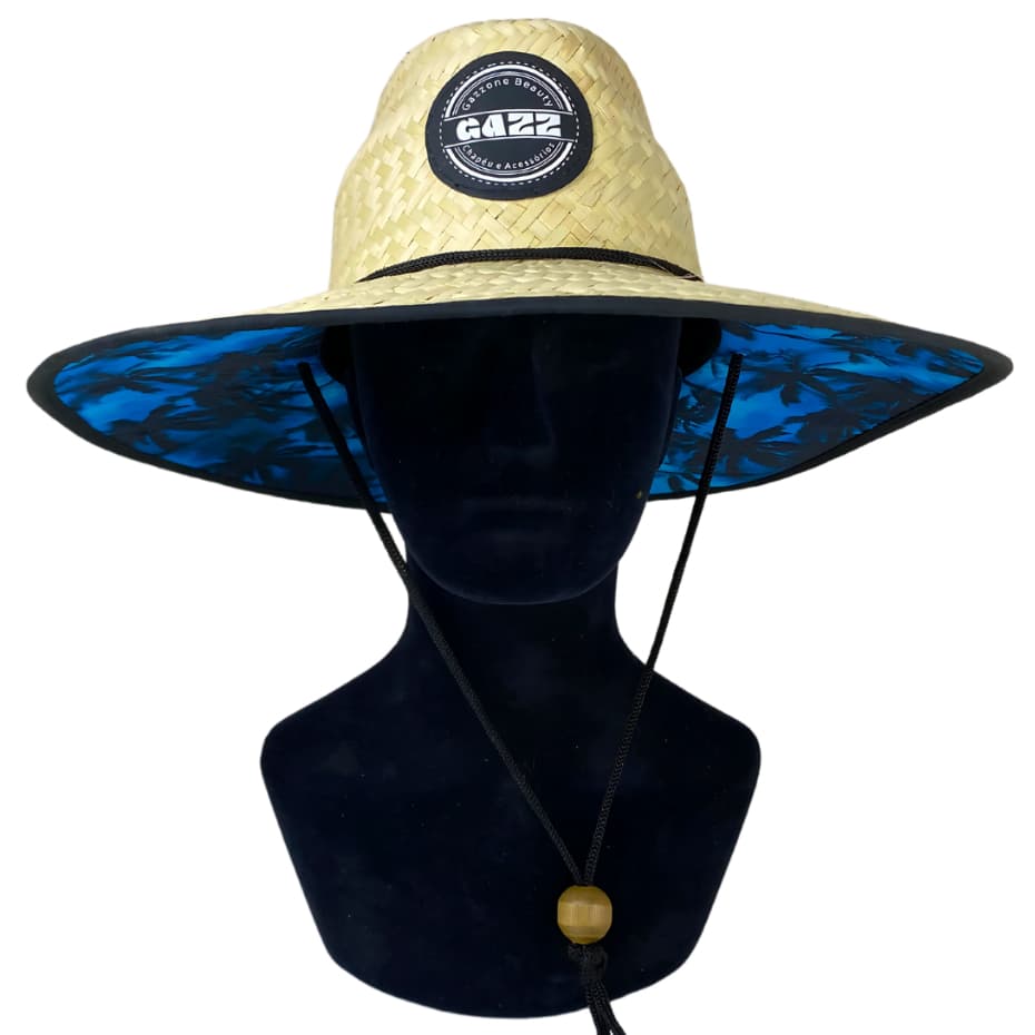 Chapeu De Palha Praia Surf Com Estampa GAZZ Premium Proteção Sol