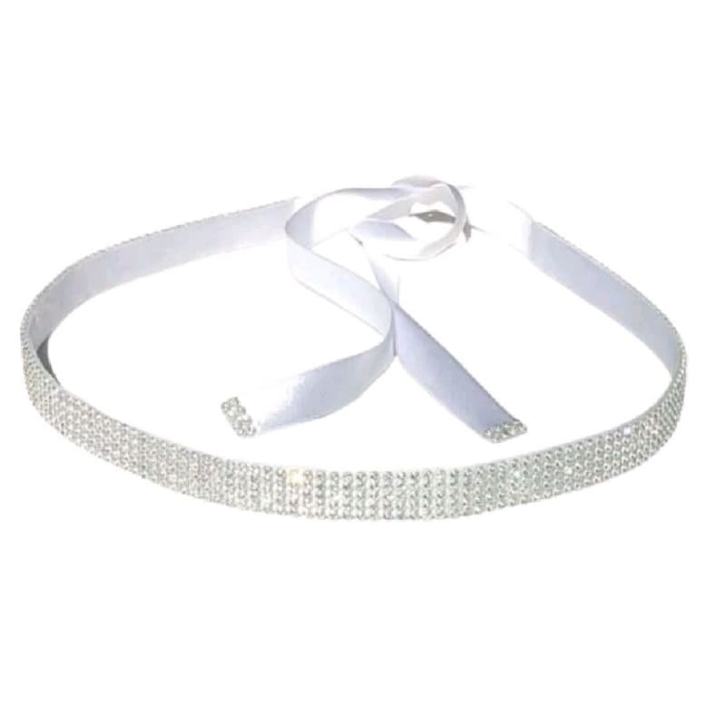 Cinto de strass para vestido de festa infantil