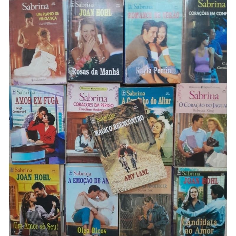 04 livros - Sabrina - Julia - Tentação  - Desejo - Sedução - Darling - Romances de banca