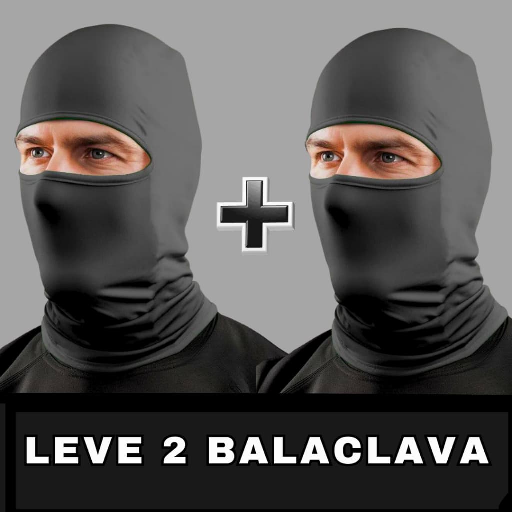 Kit 2 Toucas Balaclava Proteção Solar de Motoqueiro bala clava Motoboy