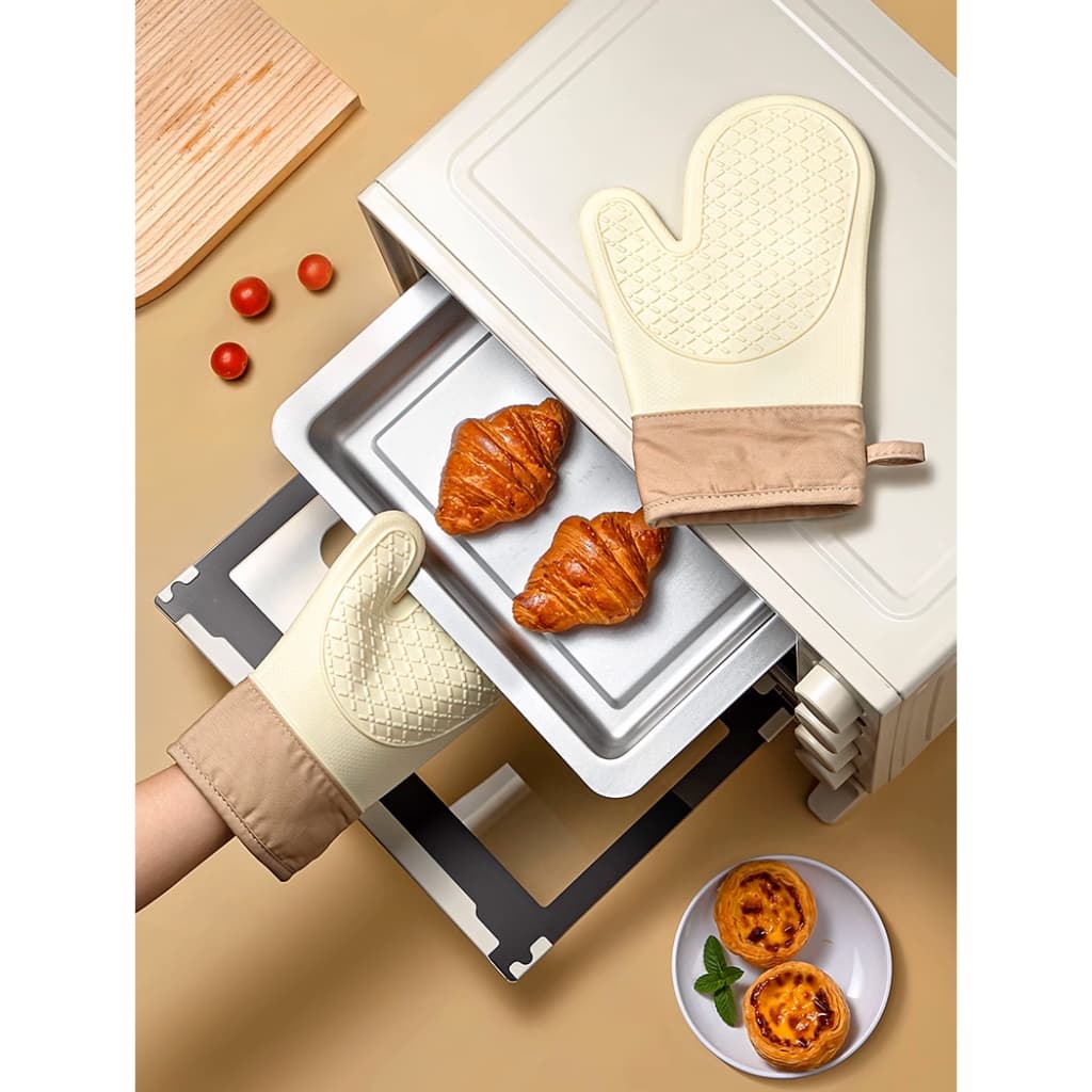 Luva Térmica Para Forno Par De Luvas Termicas Cozinha Pegador Térmico Protetora Silicone Churrasco