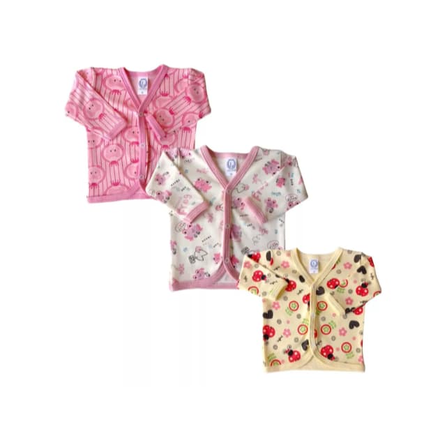 03 Casaquinho Estampado Cardigan Bebê Inverno Casaco Algodão Moda Infantil Roupinha De Bebe Menina Menino