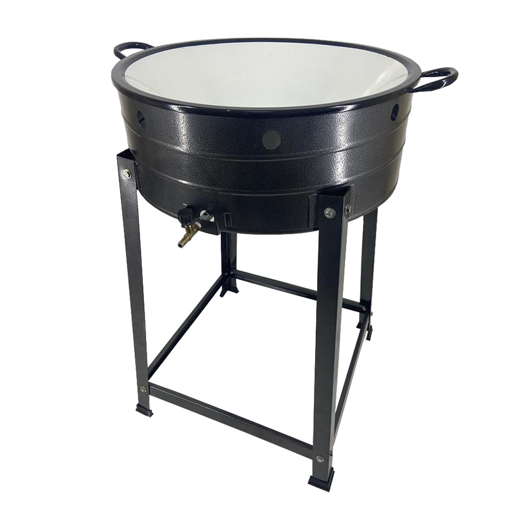 Fritador Profissional Fogão Pasteleiro A Gás Alta Pressão Tacho Nº22 Pastel Batata Salgados