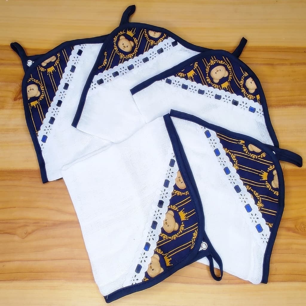 Fraldinha Porta Chupeta Dupla Camada Com 5 Unidades