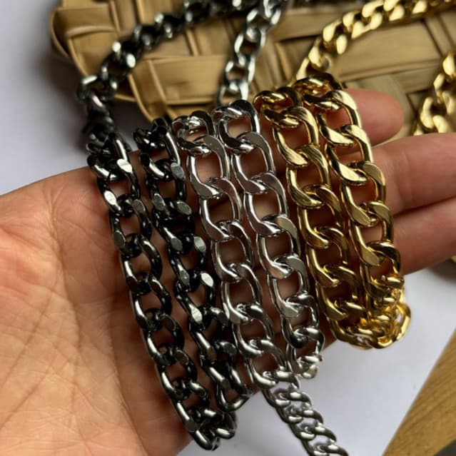 Corrente Premium Lixada para Alça de Bolsa Medidas sem argolas