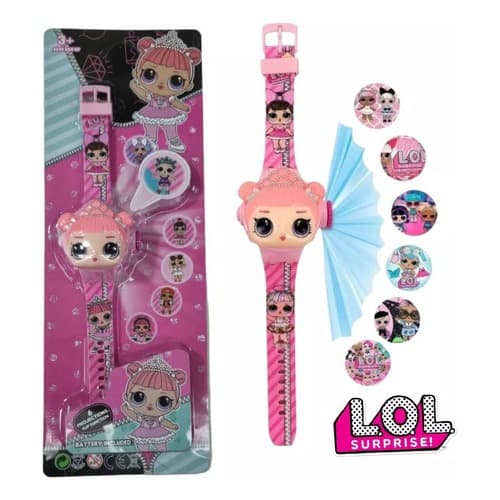 Relogio Projetor Infantil De Pulso Lol Surprise Presente