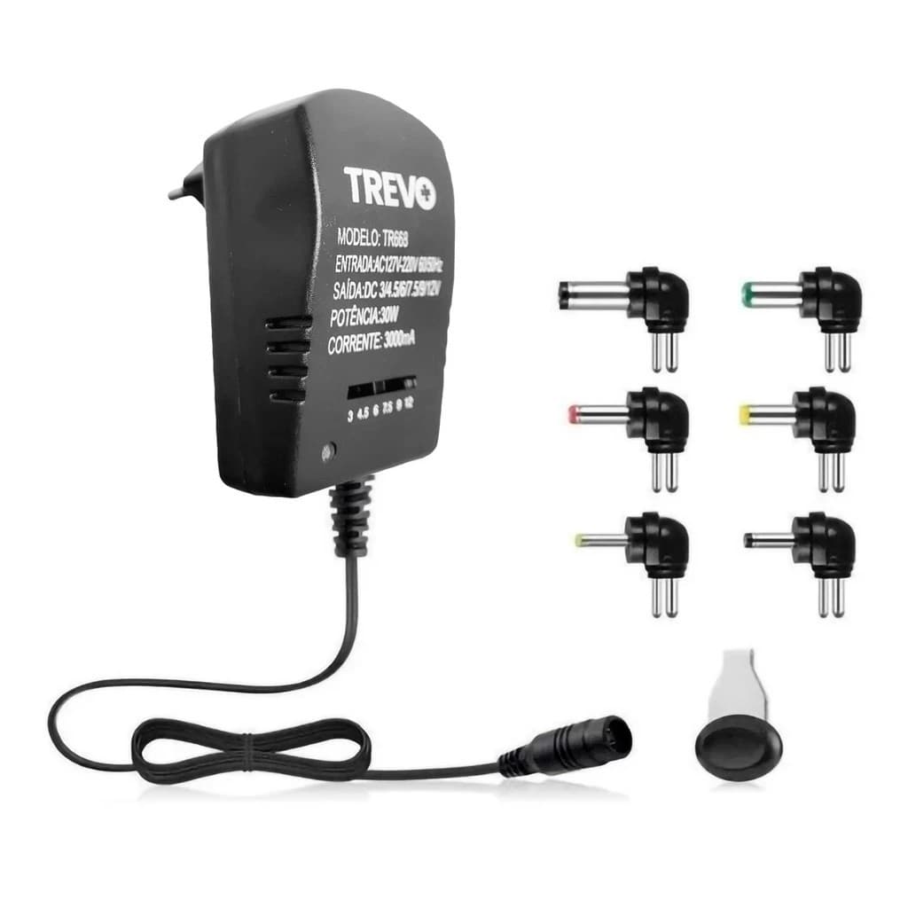 Fonte Universal Regulada 3.0a 3v 4.5v 6v 7.5v 9v 12v