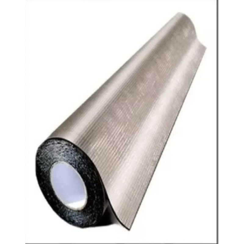 Manta Asfaltica Telhado 90cm x 10metros Auto Adesiva Aluminizada Fita Veda Tudo