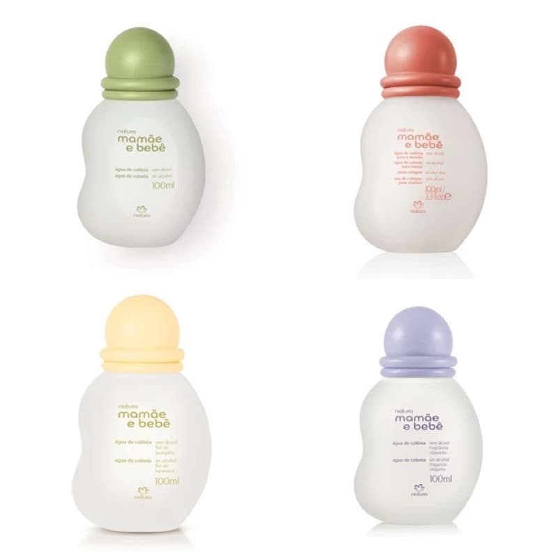 Colônia Mamãe e Bebê 100ml Natura Tradicional, Relaxante, Flor de Laranjeira