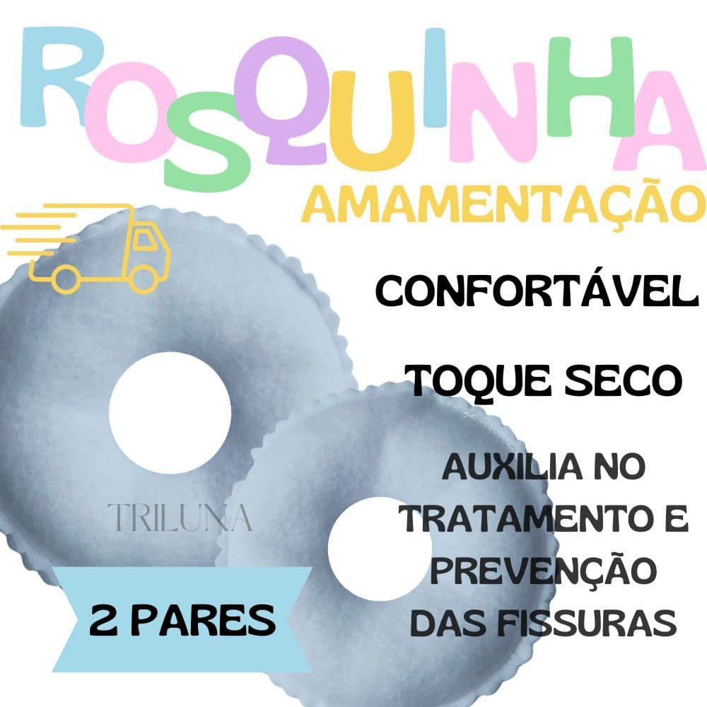 2 PARES - Rosquinhas de Amamentação - Protetor de Seios - Super Macias - Ecológicas - Reutilizáveis