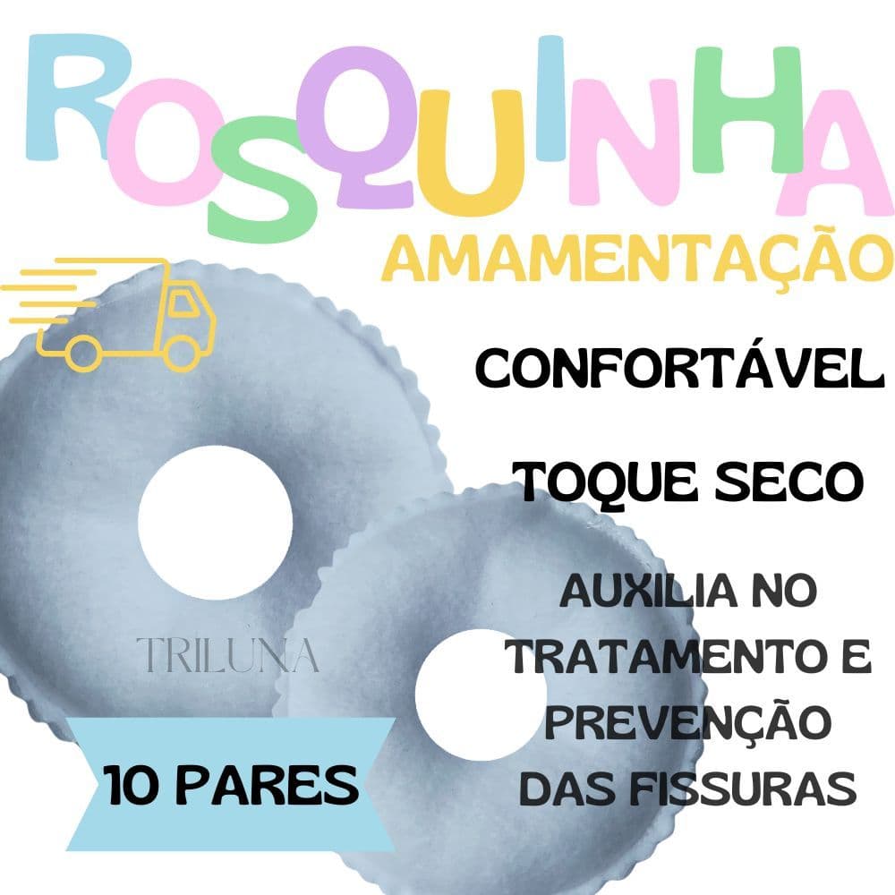 10 PARES - Rosquinhas de Amamentação - Protetor de Seios - Super Macias - Ecológicas - Reutilizáveis