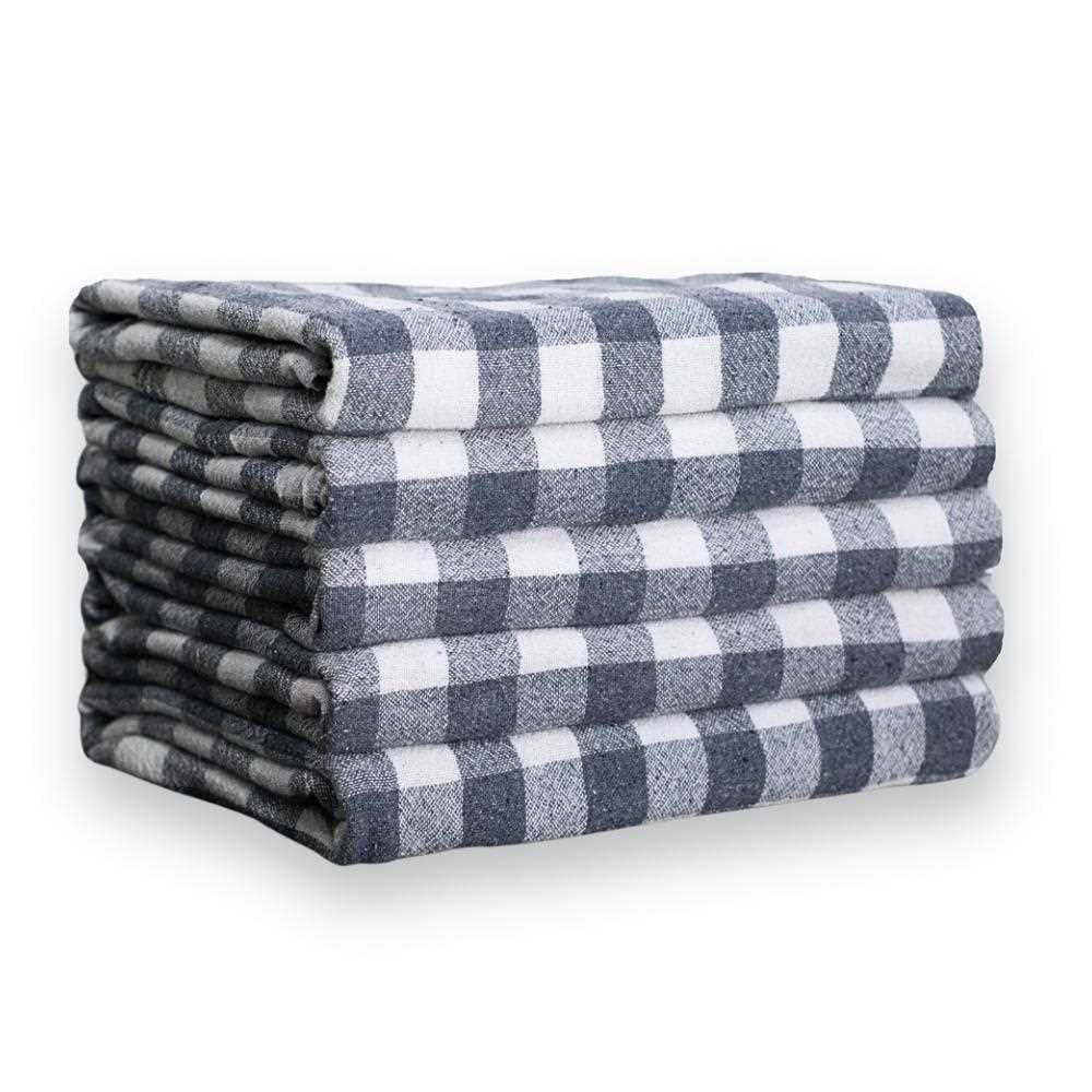 Kit 3 / 5 / 10 Pano de Chão Grande Grosso Alvejado Saco Duplo Pé de Galinha - 100% algodão Alta Absorção