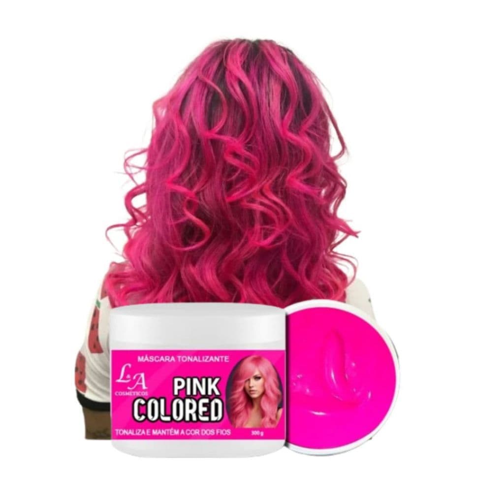 Tonalizante Tinta Rosa Pink Mechas Rosas cabelo colorido p Crianças e Adultos Sem Amônia Natural