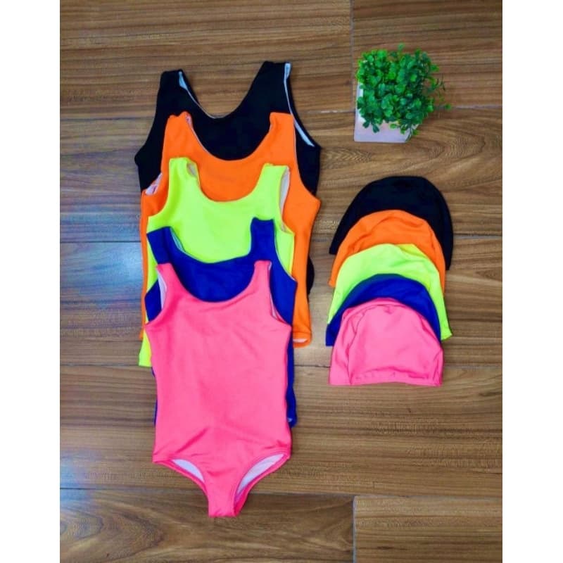 Maiô Infantil e juvenil para Natação e Praia/Piscina 100% forrado acompanha Touca verão 2026 VERIFICAR MEDIDAS