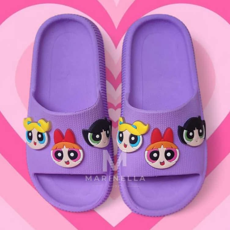 CHINELO INFANTIL SLIDE CONFORTAVEL MENINAS SUPER PODEROSAS VERSATIL