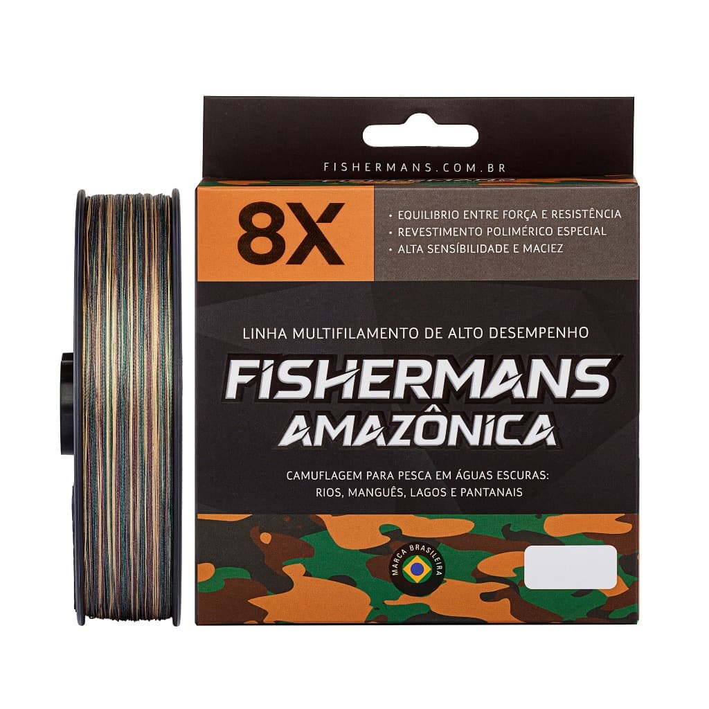 Fishermans Amazônica 8X Linha De Pesca Multifilamento | 10 até 300 libras