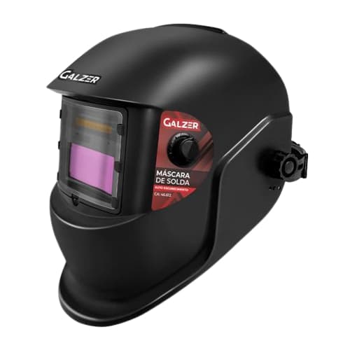 Máscara de Solda Galzer com ou sem Regulagem Automática DIN 9 a 13