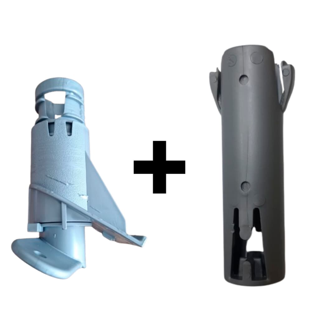 Kit de peças Trava e Suporte para encaixe da Haste Aste Carrinhos Calesita Calesita