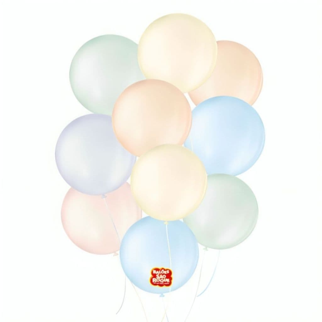 Balões São Roque Bexiga Candy Colors Nº5 C/25un