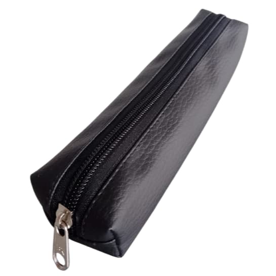 estojo escolar fininho porta lápis e caneta básico pequeno universitário em courino ecológico