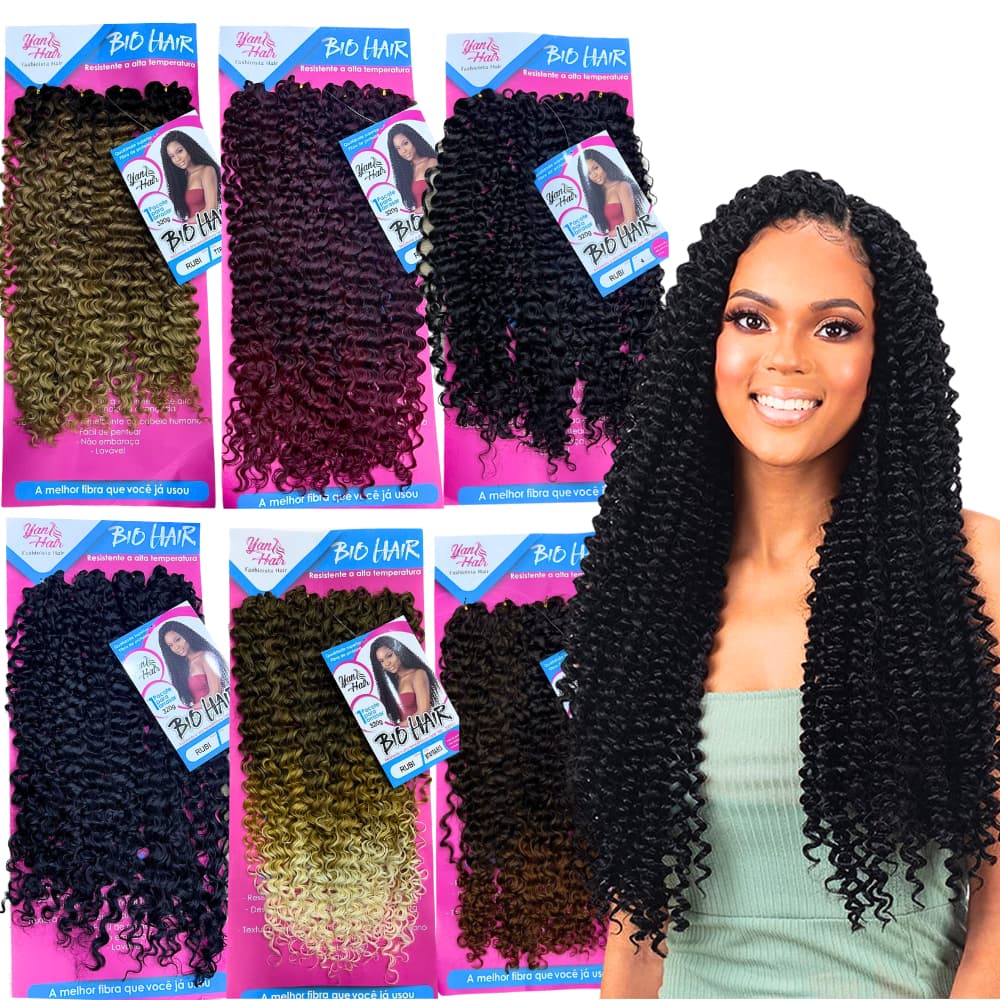 Cabelo Organico Premium Para Crochet Braids Rubi C/Agulha