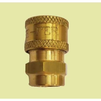 Bico Engate Rapido Adaptador FEMEA 1/4 Dourado