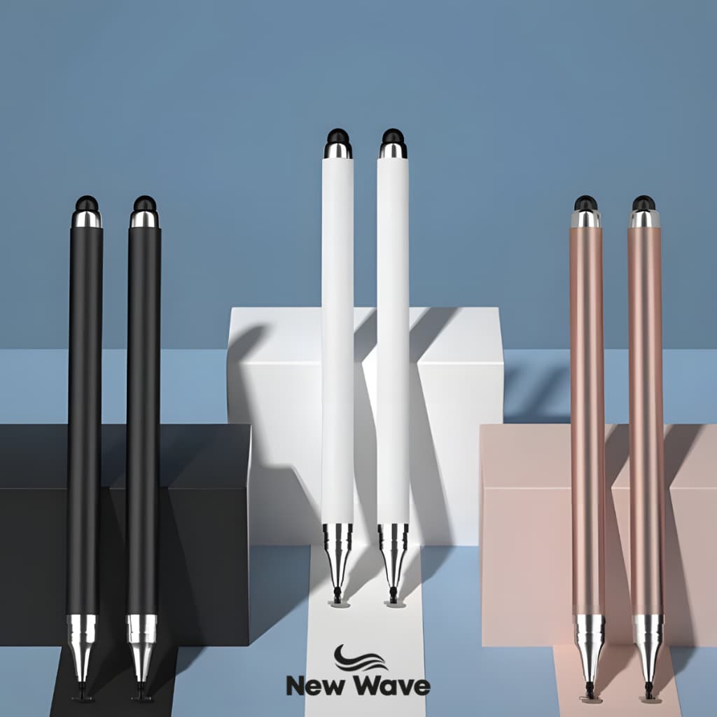 Caneta Touch Screen Stylus 2 em 1 Ponta Fina Universal para Smartphone, Tablet e outros aparelhos