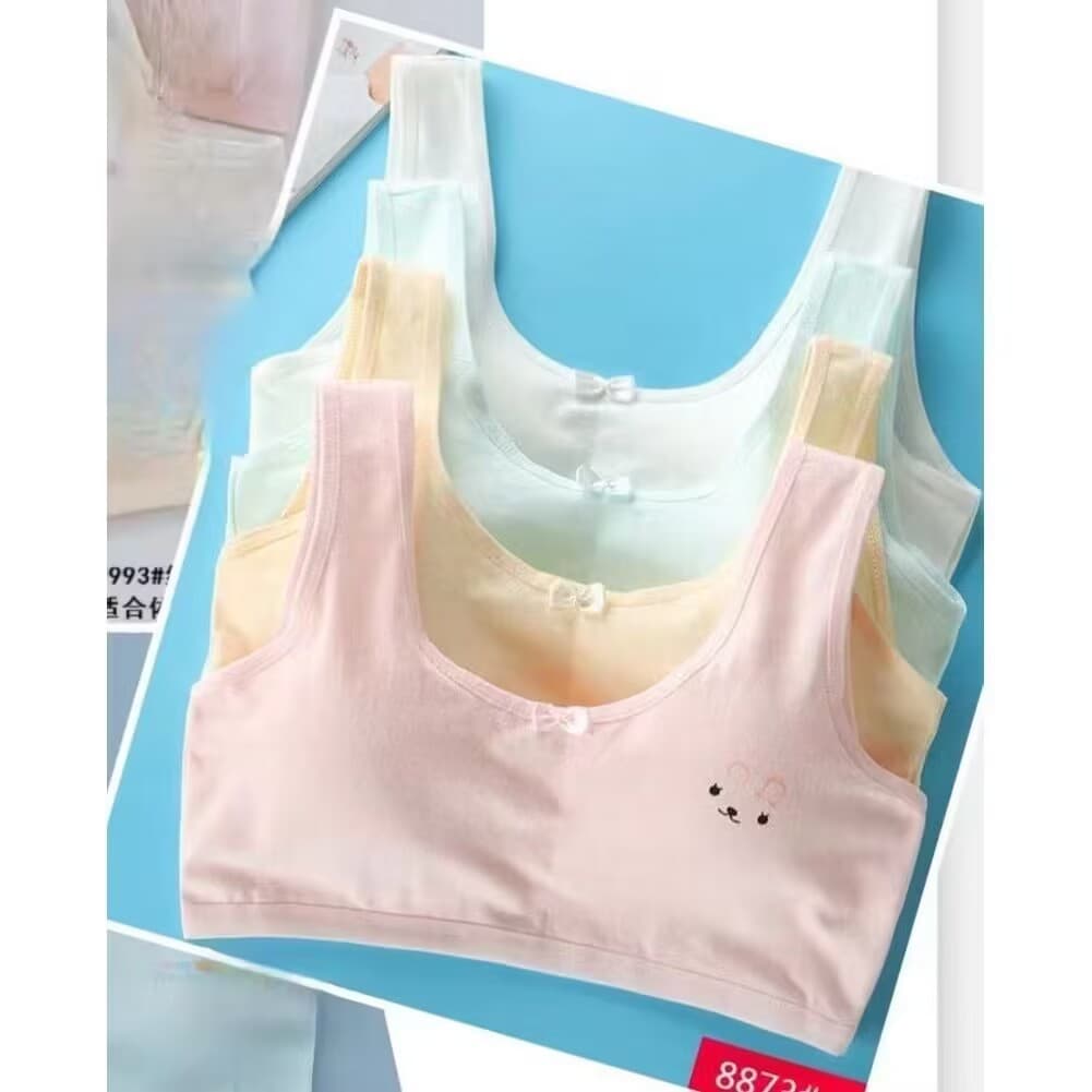 1 a 3 pecas Top sutiã Infantis juvenil com bojo/TOP de algodon 6-14 anos