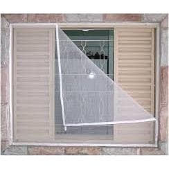 Tela Mosquiteiro Janela Em Poliester Contra Insetos Com Fita De Velcro