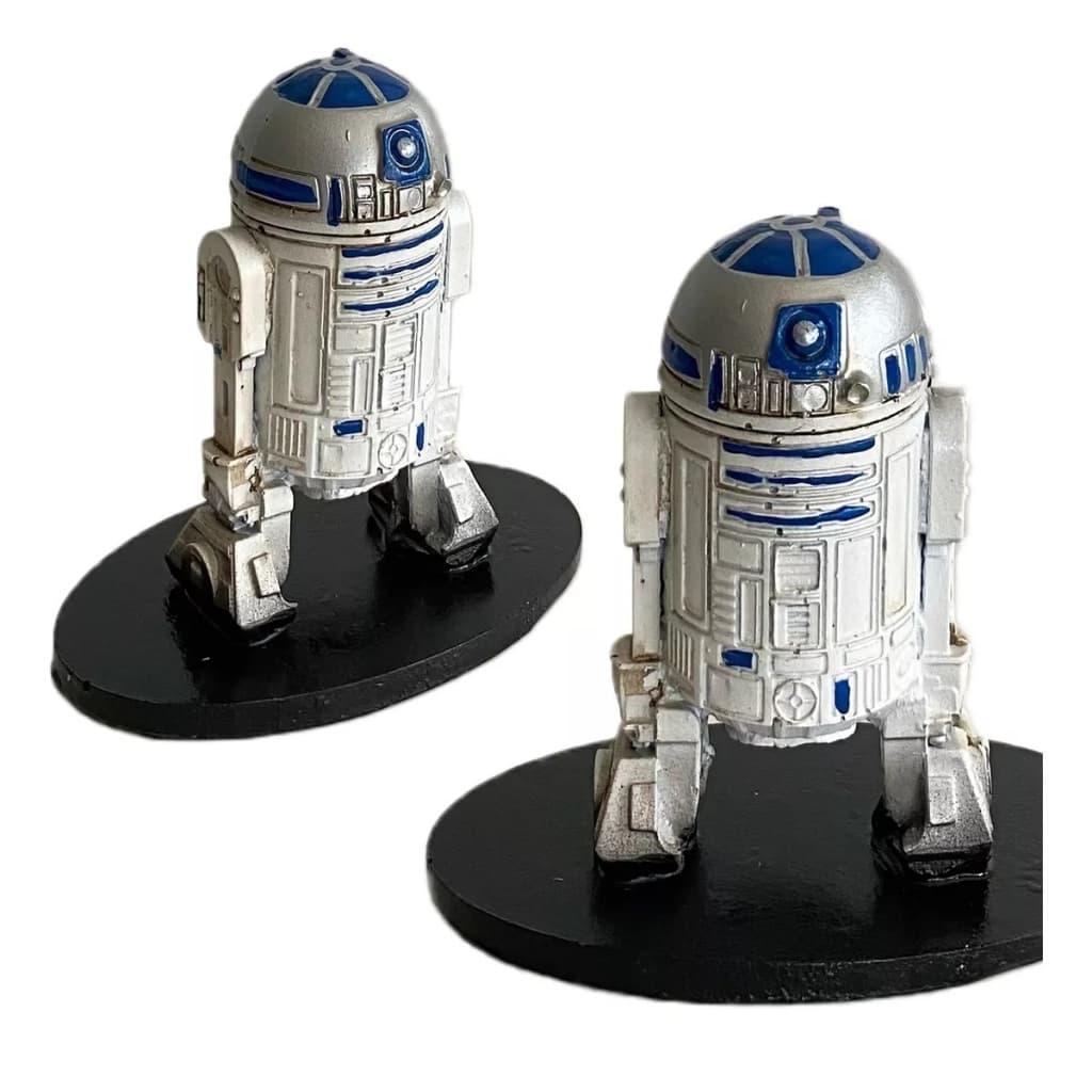 Boneco Colecionável Estátua Action Figure R2D2 Star Wars Androide Resina