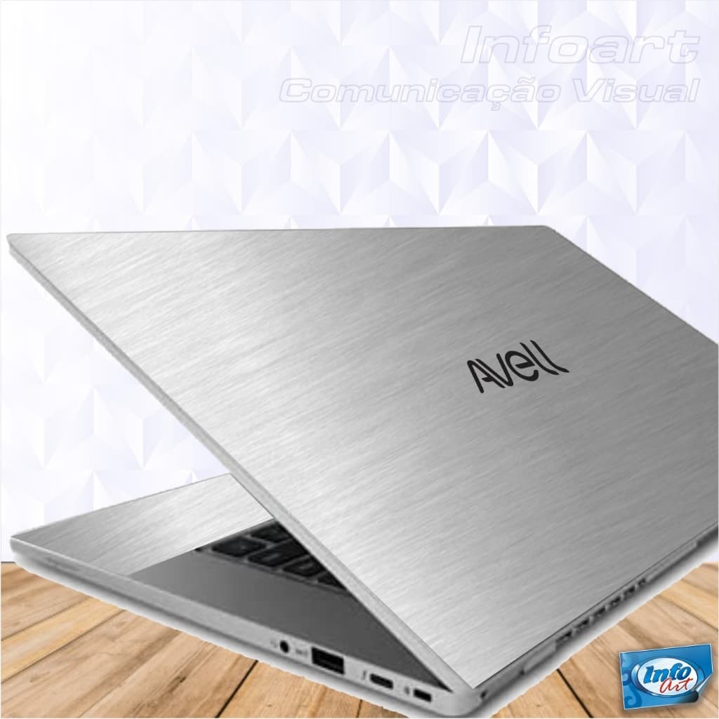 Adesivo Skin Notebook Avell A70 Ion RTX 4060 16" - Tampa + Interno + Logo Avell