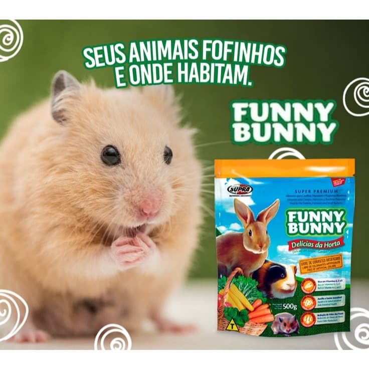 Funny Bunny Delícias da Horta 1,8kg Ração para Coelhos e Roedores