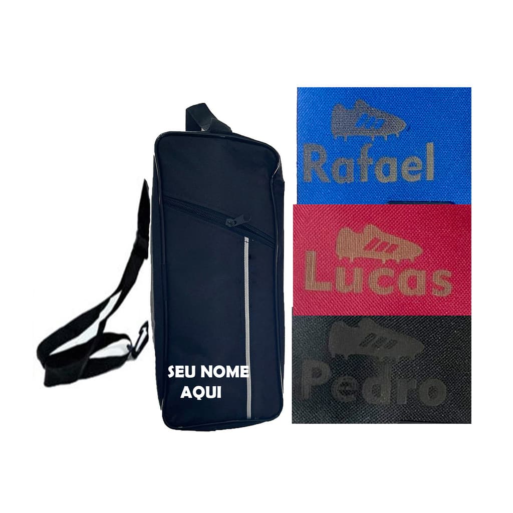 Bolsa Mochila Porta Chuteira Tênis personalizada Com Nome