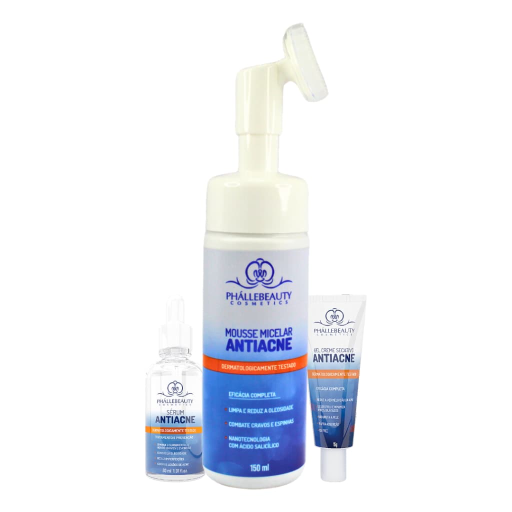 Kit Antiacne 3 itens Phállebeauty