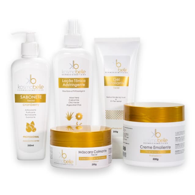 Kit Limpeza de Pele Profissional Kosmobelle 5 Passos