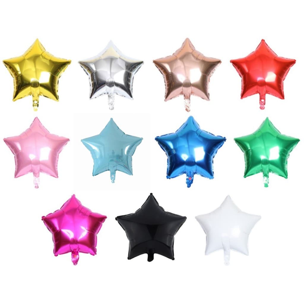 Balão Metalizado Estrela 10 Polegadas 22cm