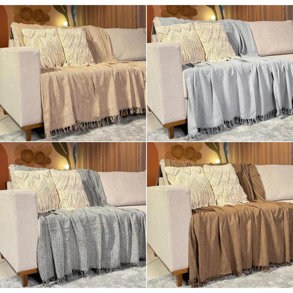 Manta Para Sofá Super King 4,00 x 1,80 Gigante Algodão