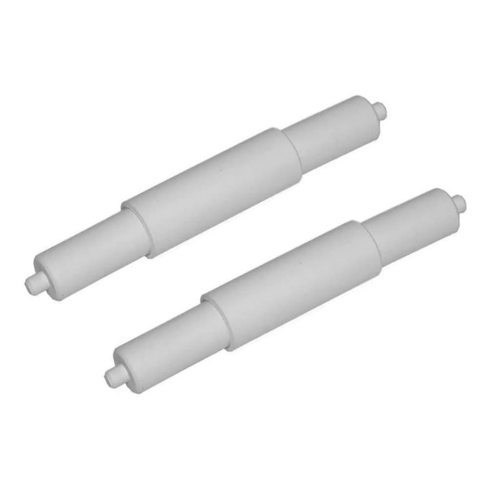 2 Roletes Suporte Porta Papel Higiênico Encaixe Universal