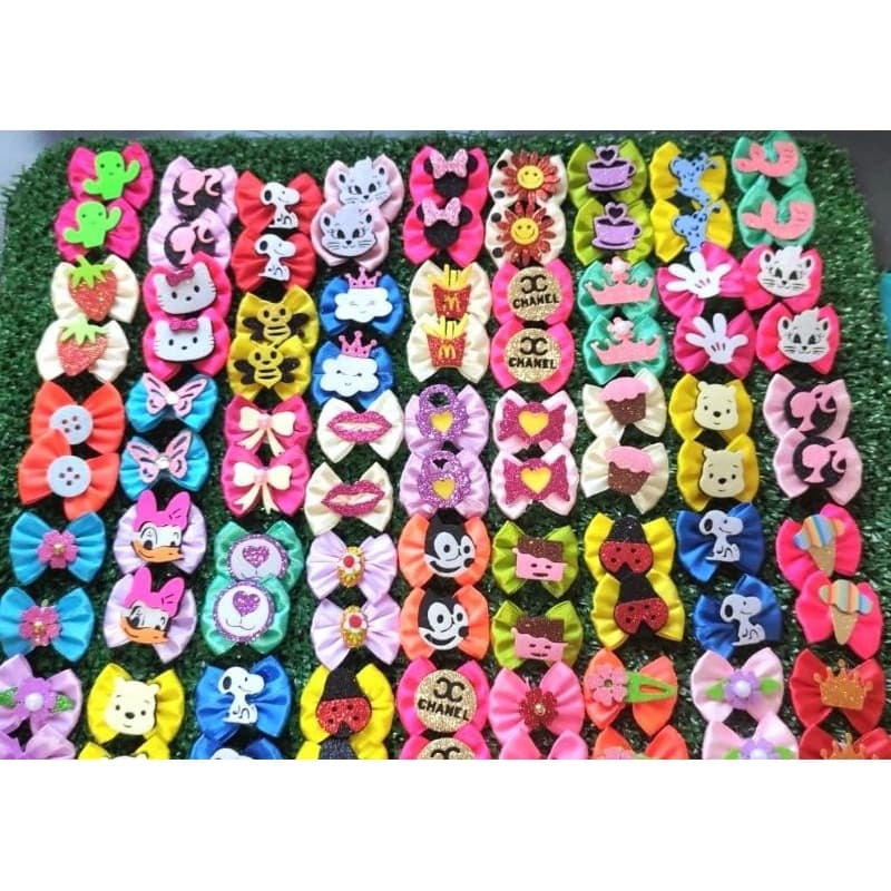 Laços Pet Cetim ( kit com 100 laços - 50 pares mesclado)