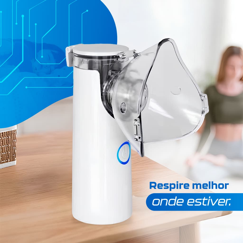 Inalador portatil nebulizador ultrassônico adulto e infantil
