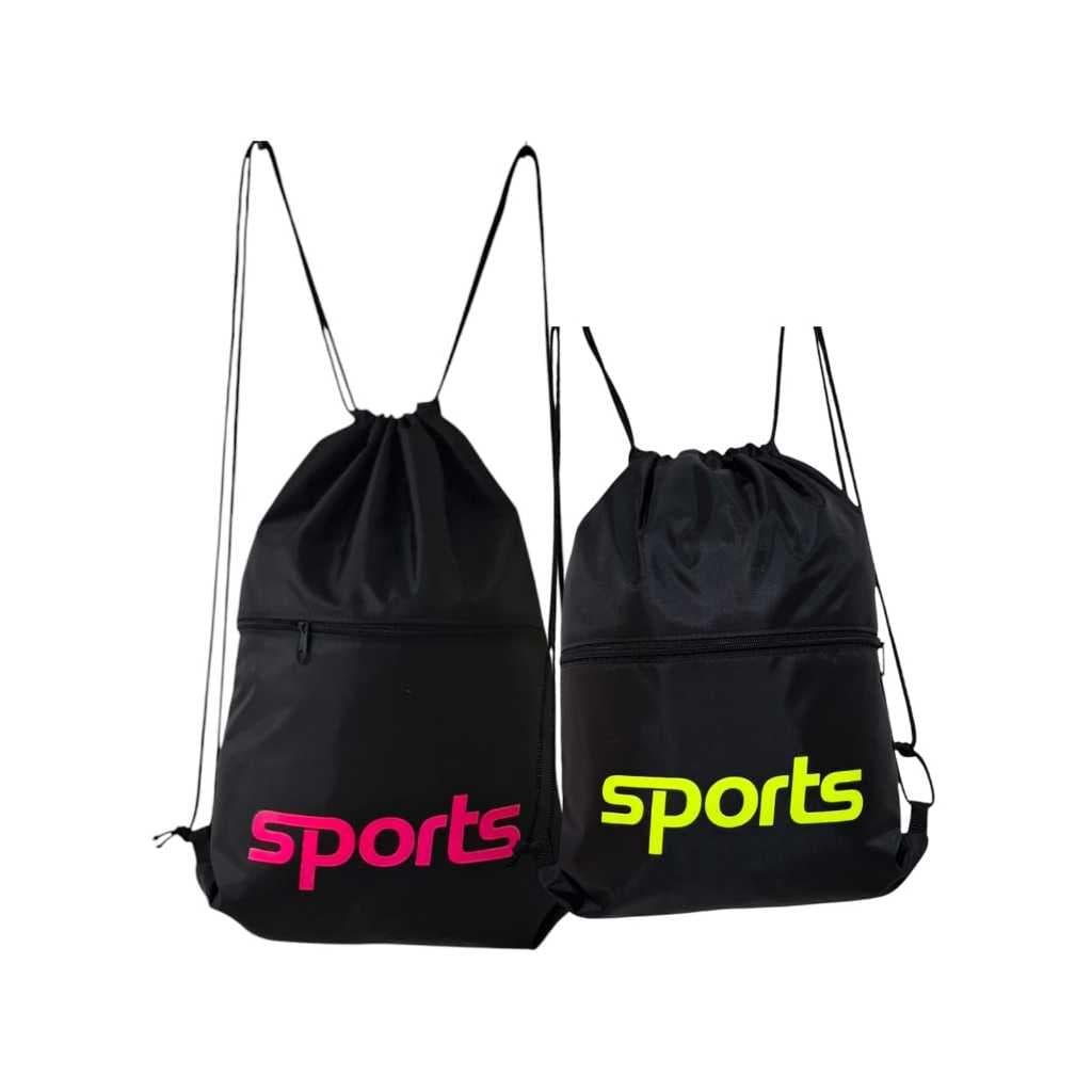 kit 2 mochila saco de academoia gym bag esportiva unisex sacochila.