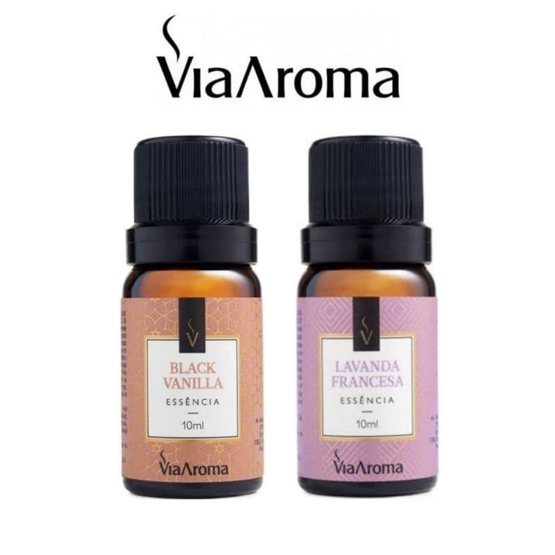 Kit 02 Essências Para Aromatizador  Difusor Elétrico de Ambiente Via Aroma 10ml a escolher