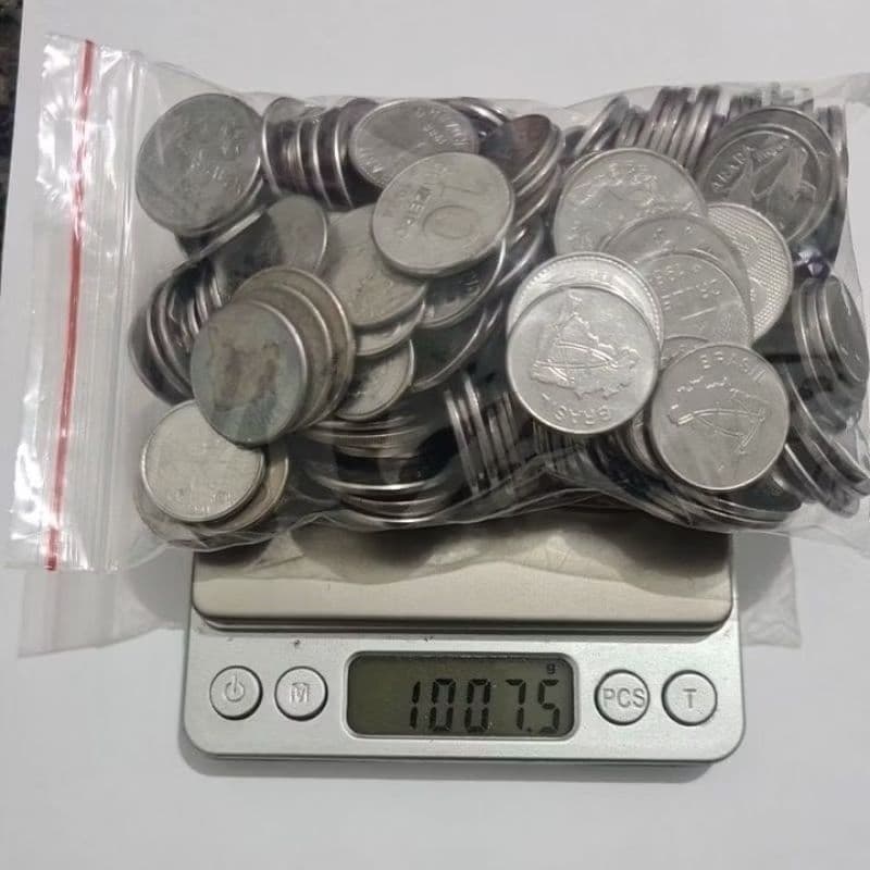 1 KILO DE MOEDAS DE INOX ( MOEDA FORA DE CIRCULAÇÃO) SÃO MAIS DE 200 MOEDAS