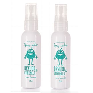 Kit Mata piolho arruda e citronela shampoo e recondicionador +pente fino-abelha rainha 190 ml cada