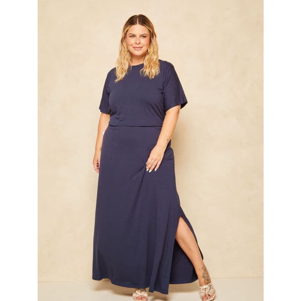 Vestido Amamentação Longo Laço Grávida Gestante Festa Chá de bebê chá revelação saída maternidade formas de amarrar