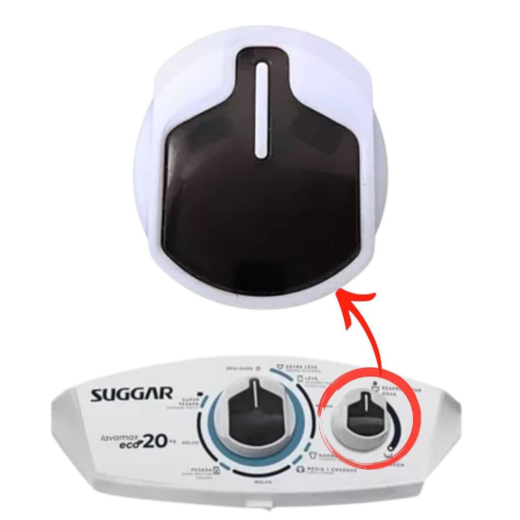 Botão Do Dreno Tanquinho Suggar Eco10 13 14 15 16 18 20kg - ARRANHADO